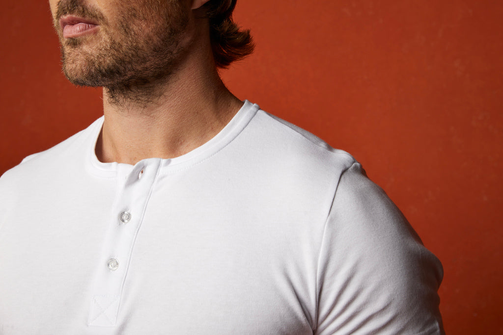 How Should A Henley Fit?  Find Your Perfect Fit - Tapered Menswear