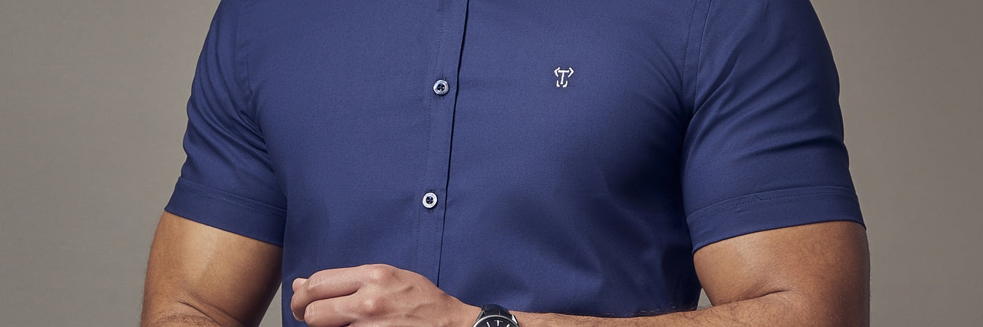 Muscle Fit Short Sleeve | Tapered Fitted Short Sleeve - Tapered Tapered Menswear Muscle Fit Short Sleeve | Tapered Fitted Short Sleeve - Tapered Tapered Menswear