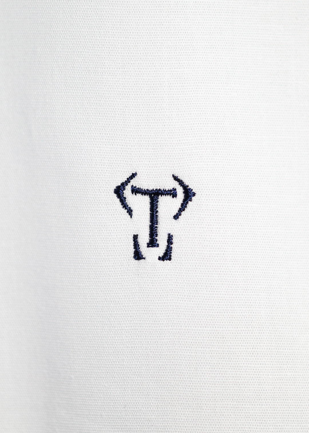 Grandad Collar White Tapered Fit Bodybuilder Shirt