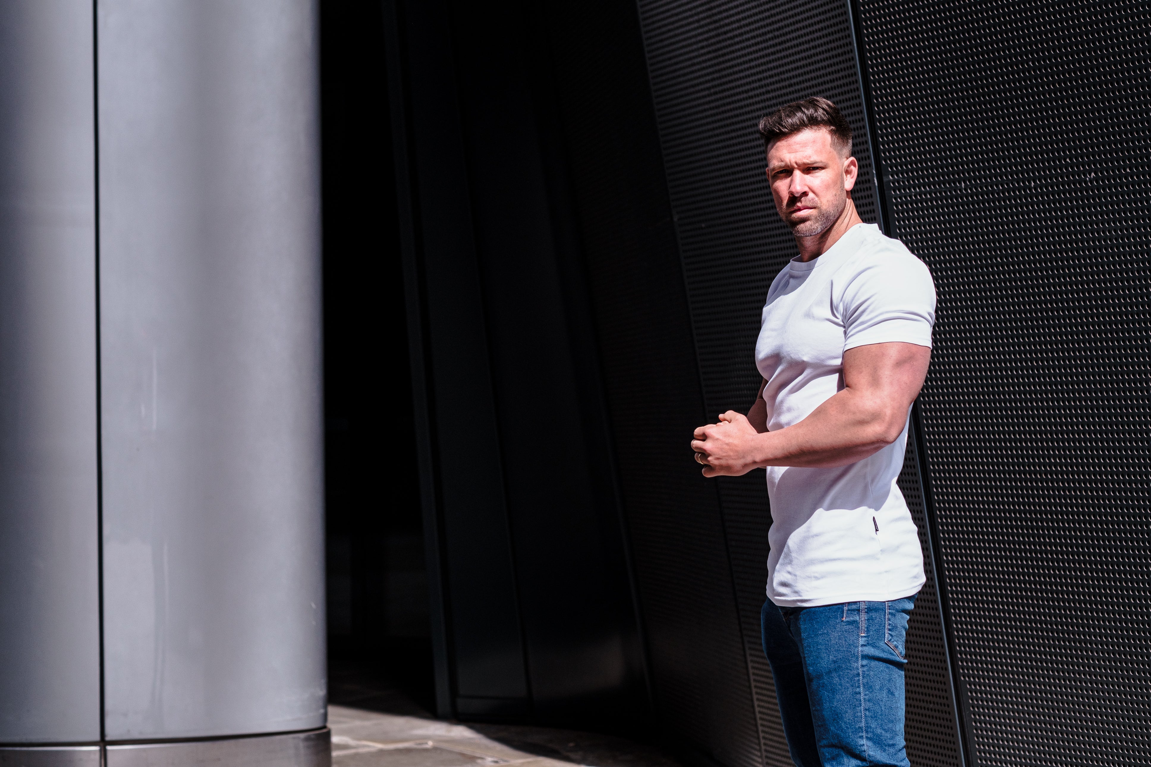 best t shirts for muscular build by Tapered Menswear