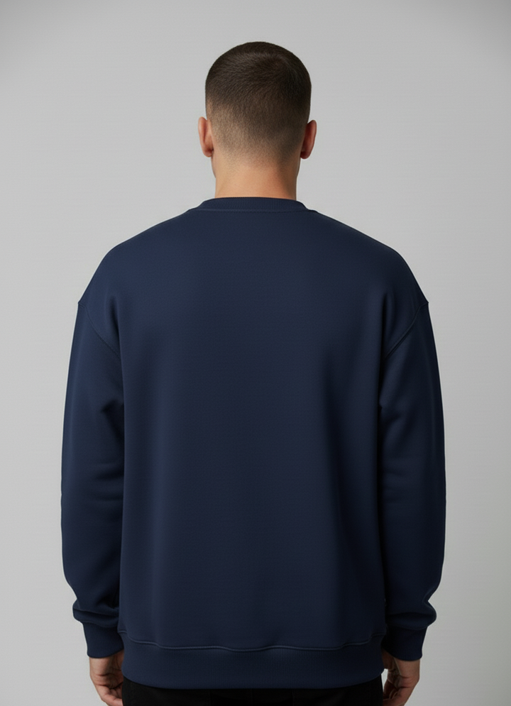 Relaxed Taper Sweater - Navy