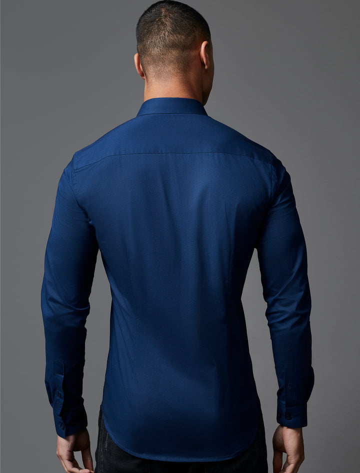 Navy Tapered Fit Shirt