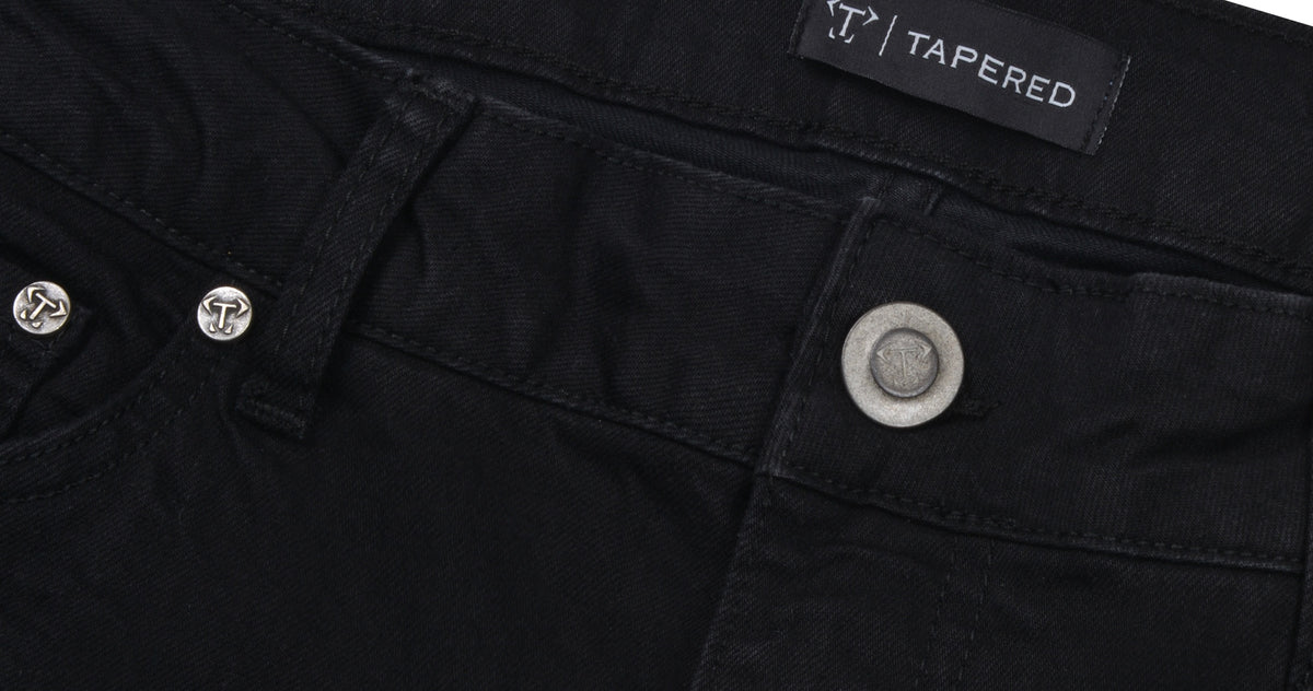 Mid Wash Tapered Athletic Fit Jeans | Tapered Menswear