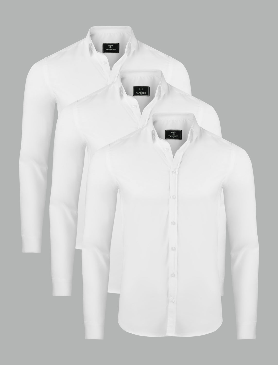 White Tapered Fit Shirt Pack