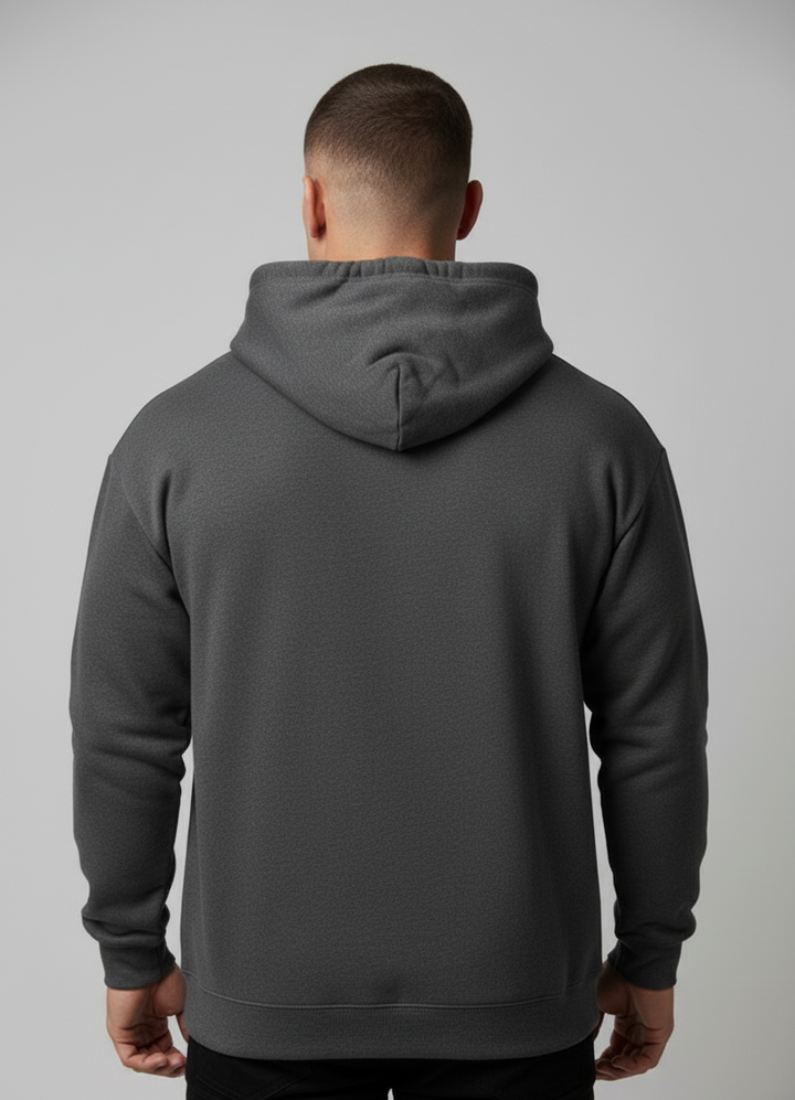 Relaxed Taper Pullover Hoodie - Dark Grey