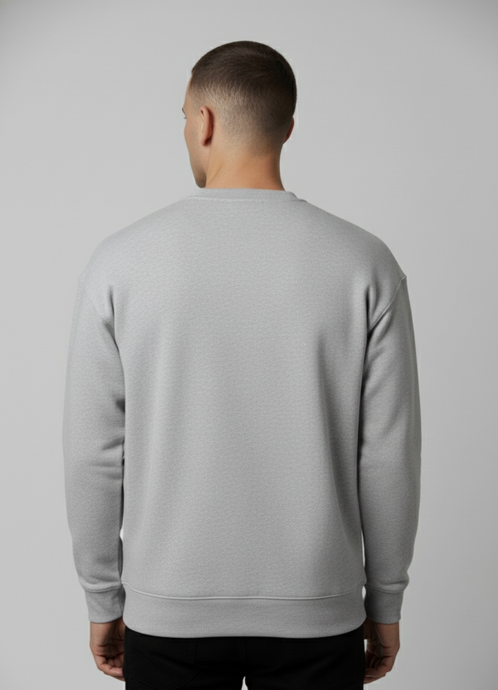Relaxed Taper Sweater - Light Grey