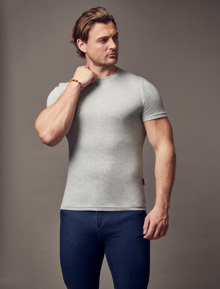 Grey Tapered Fit T-Shirt
