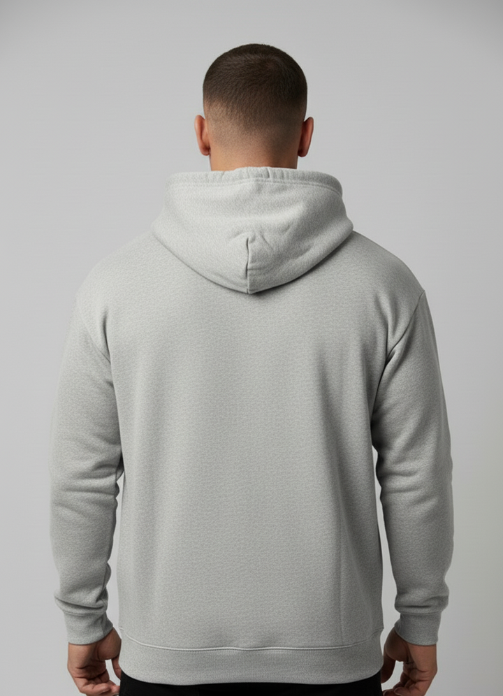 Relaxed Taper Pullover Hoodie - Light Grey