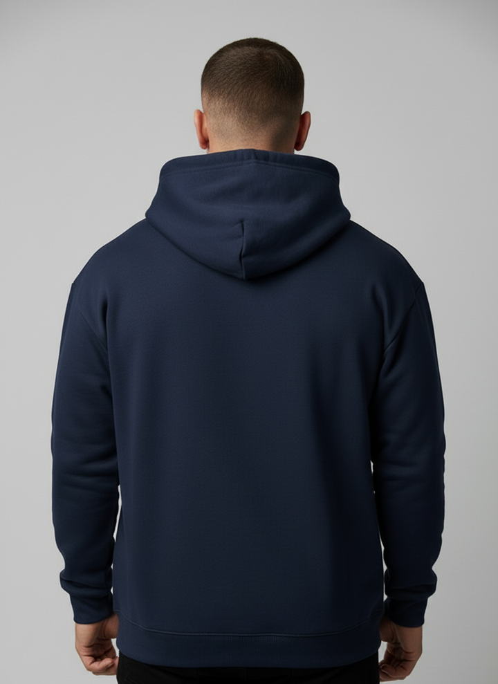 Relaxed Taper Pullover Hoodie - Navy