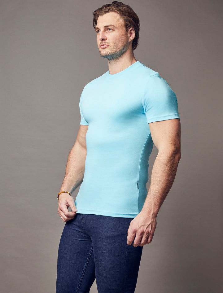 Turquoise Tapered Fit T-Shirt