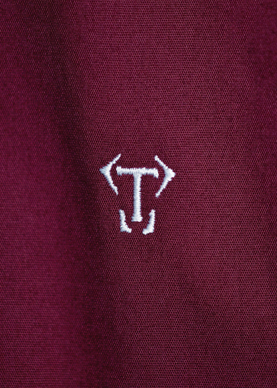 Burgundy Tapered Fit Shirt - Tapered Shirt | Tapered Menswear