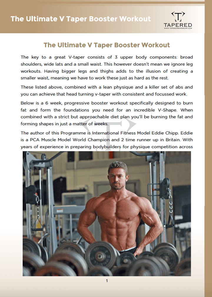 The Ultimate V-Taper Booster Workout