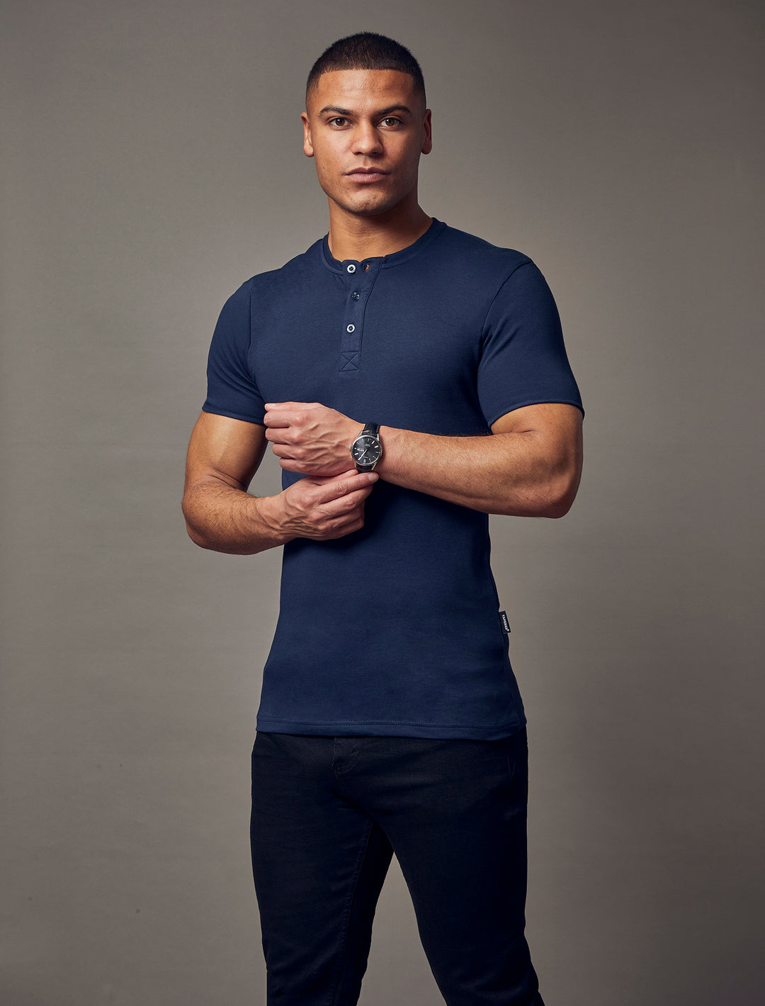 Tapered Fit Henleys | Buy Men's Slim Fit Henley | Tapered Menswear